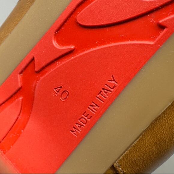 Christian Louboutin Brodeback Shearling Brown Leather Platform Boots Size 40 - Picture 12 of 14